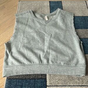 Free People sleeveless top tank gray S